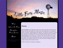 Tablet Screenshot of littlefarmmusic.com